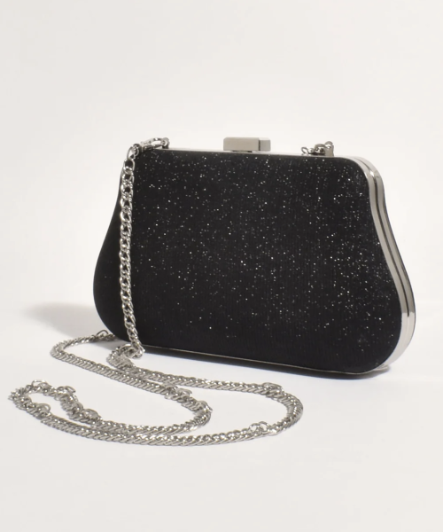 Black Roxy Deco Clutch